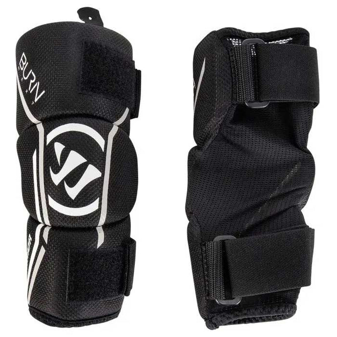 Full front and back picture of the Warrior Burn Next Lacrosse Arm Pads (Youth)