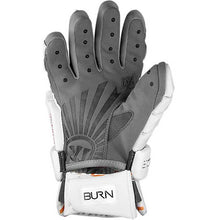 Load image into Gallery viewer, Warrior Burn XP Lacrosse Gloves view of Ax Suede palm
