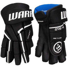 Load image into Gallery viewer, Full front and back picture of Warrior QR5 40 Ice Hockey Gloves (Junior)
