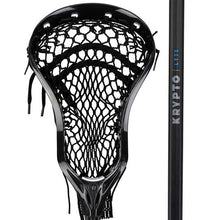 Load image into Gallery viewer, Picture of the black Warrior EVO Attack Complete Lacrosse Stick
