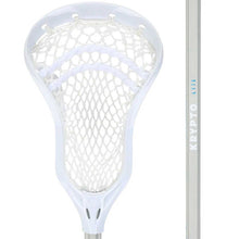 Load image into Gallery viewer, Picture of the silver Warrior EVO Attack Complete Lacrosse Stick
